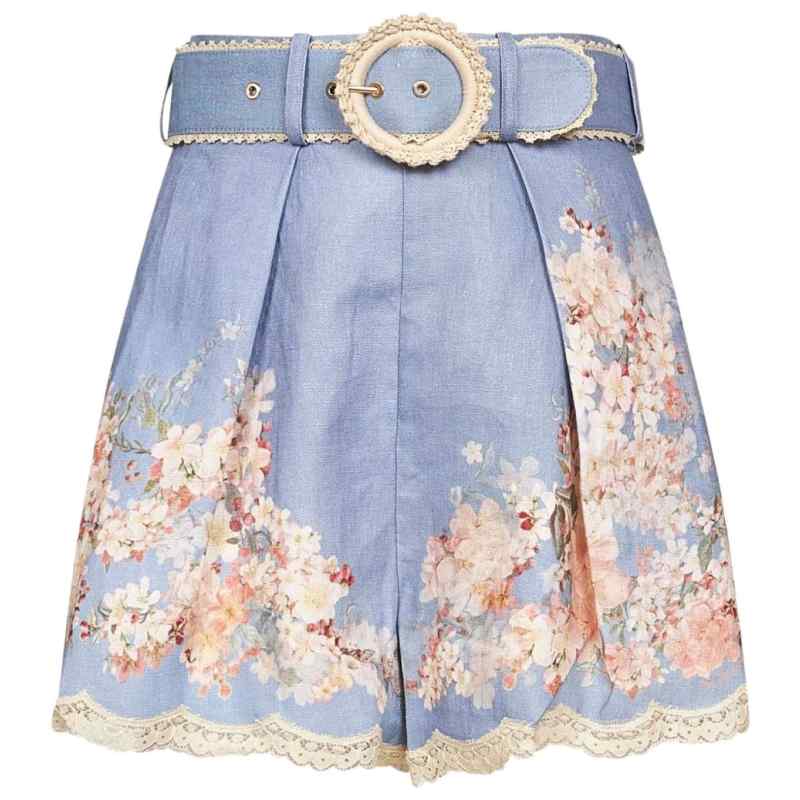 Zimmermann Floral-print belted shorts, theFeinheit