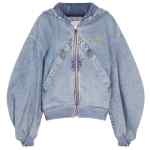 The Attico Coats Clear Blue