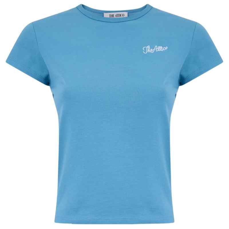 The Attico T-shirts and Polos Clear Blue, theFeinheit