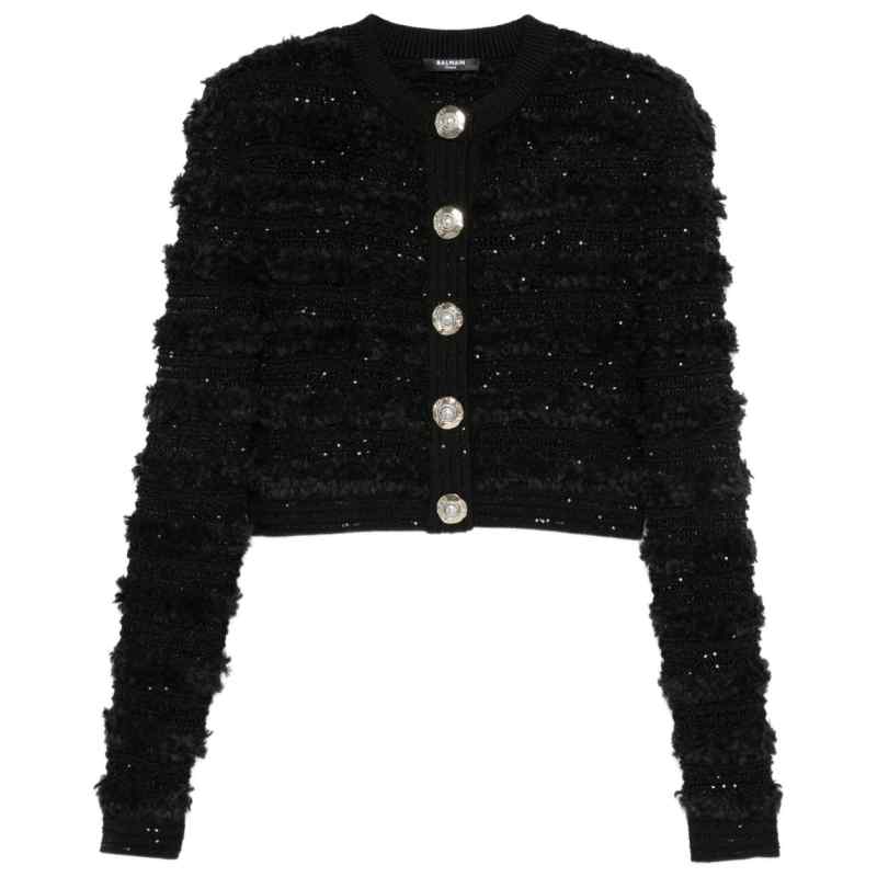 Balmain Sequin-embellished cardigan Balmain Sequin-embellished cardigan, theFeinheit