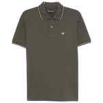 Emporio Armani Tipped stretch short sleeve polo shirt