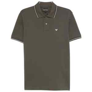 Emporio Armani Tipped stretch short sleeve polo shirt
