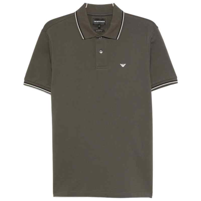 Emporio Armani Tipped stretch short sleeve polo shirt, theFeinheit
