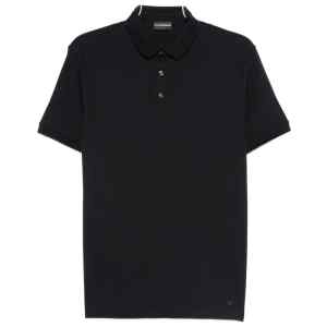Emporio Armani Short-sleeved cotton polo shirt