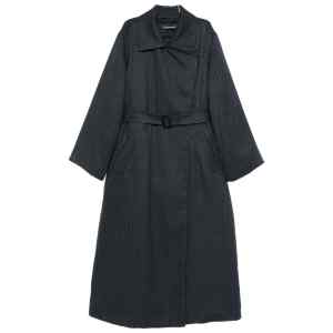 Emporio Armani Striped double-breasted coat