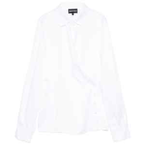 Emporio Armani Wrap-front button-detail blouse