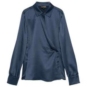 Emporio Armani Satin wrap blouse