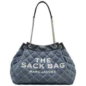 Marc Jacobs The Quilted Denim Large Chain Sack Bag