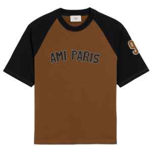 Ami Paris T-shirts and Polos Brown