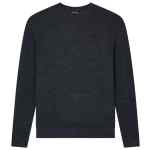 Emporio Armani Virgin wool sweater with raised jacquard pattern