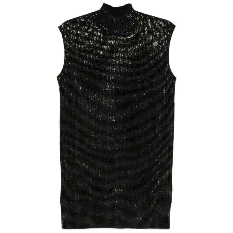 Emporio Armani Sequin high-neck sleeveless dress, theFeinheit