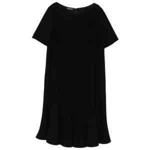 Emporio Armani Pleated dress in techno cady