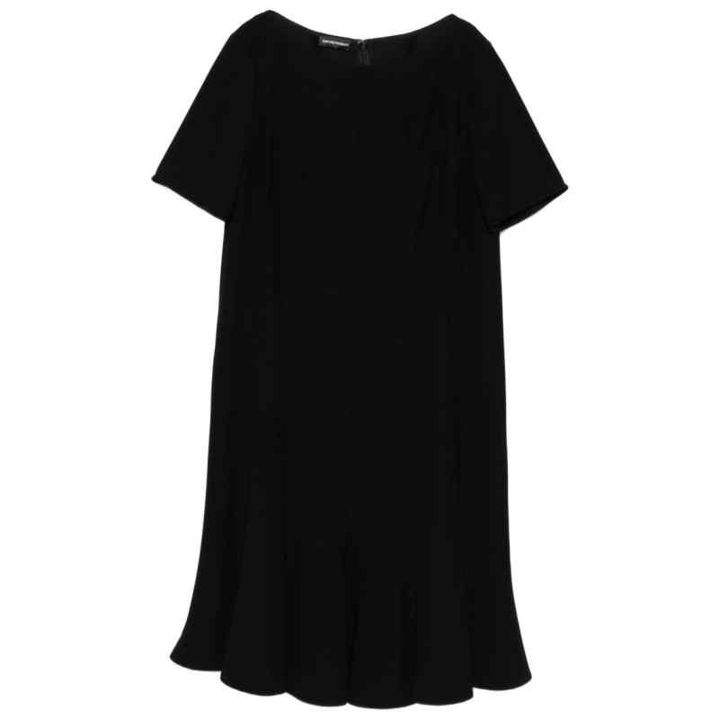 Emporio Armani Pleated dress in techno cady, theFeinheit