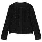 Emporio Armani Button-detail tweed jacket