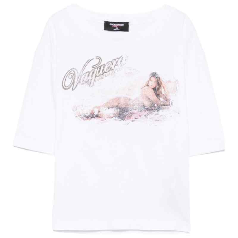 Dsquared2 T-shirts and Polos White, theFeinheit