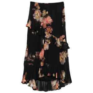 Zimmermann Floral-print ruffled skirt