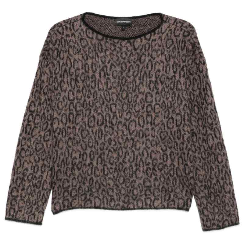 Emporio Armani Leopard-print crew-neck sweater, theFeinheit