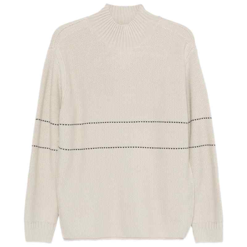Emporio Armani High-neck striped sweater, theFeinheit