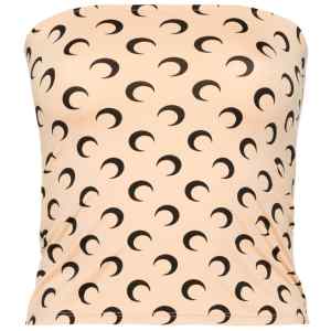 Marine Serre Moon Print Bandeau Top