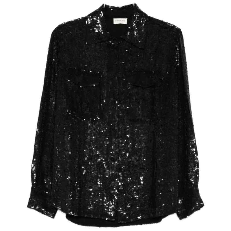 Parosh Shirts Black, theFeinheit