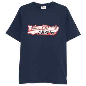 AUTRY X MAISON KITSUNE T-shirts and Polos Blue