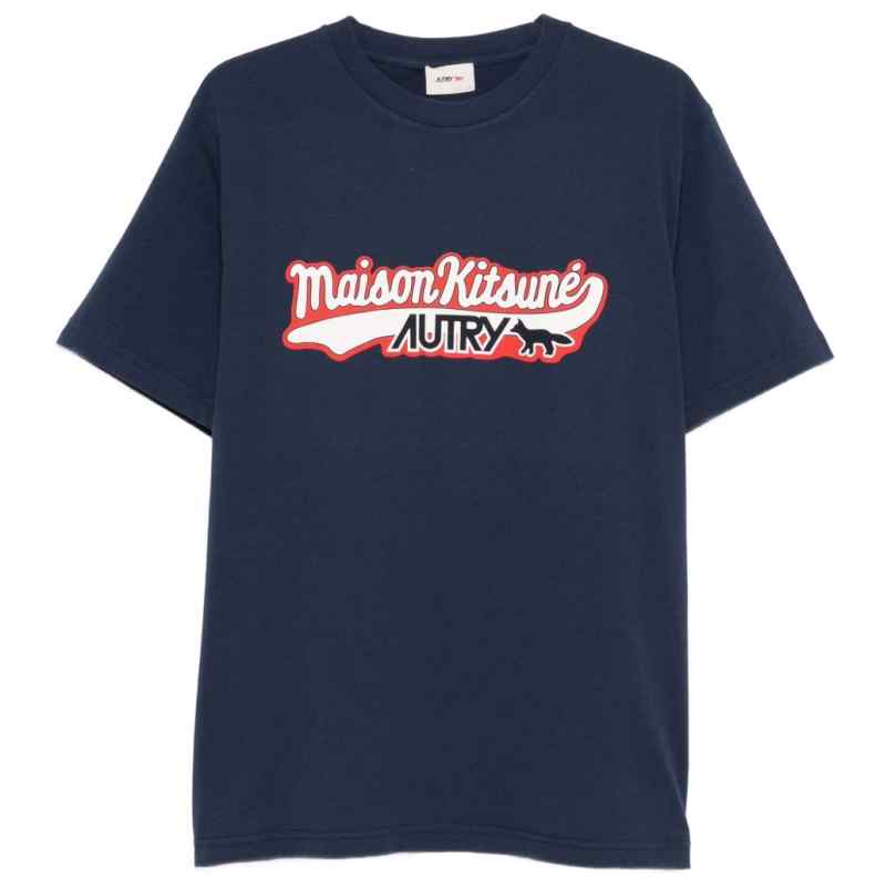 AUTRY X MAISON KITSUNE T-shirts and Polos Blue, theFeinheit
