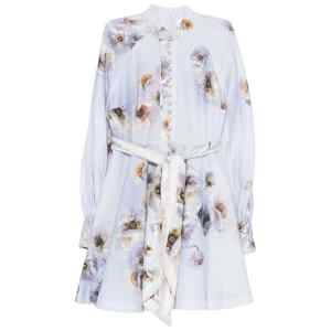 Zimmermann Floral-print linen mini dress