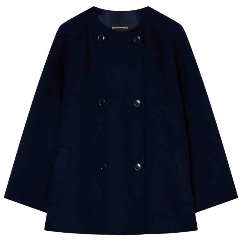 Emporio Armani Double-breasted wool and cashmere pea coat, theFeinheit