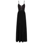 Emporio Armani Cut-out dress in techno cady with jewel detail