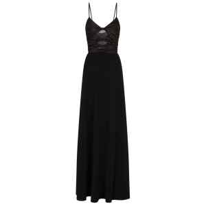 Emporio Armani Cut-out dress in techno cady with jewel detail