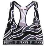Pucci Racer-neck print bra