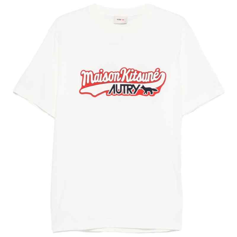 AUTRY X MAISON KITSUNE T-shirts and Polos White, theFeinheit