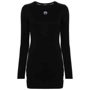 Marine Serre Crescent Moon-embroidered mini dress