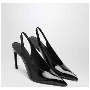 The Attico Black Viper Slingback