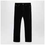 Saint Laurent Black corduroy slim trousers