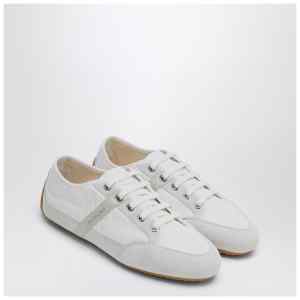 Givenchy White Silm sneakers in nylon and suede