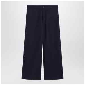 Acne Studios Navy blue satin trousers