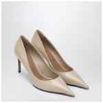 Dolce&Gabbana Beige calfskin décolleté devotion