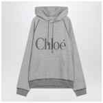 Chloé Gray hoodie with logo