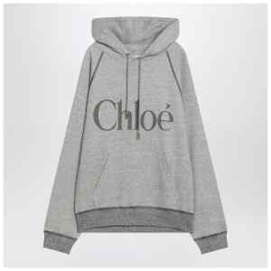 Chloé Gray hoodie with logo