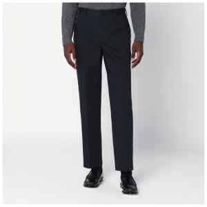 PT Torino Navy blue cotton trousers