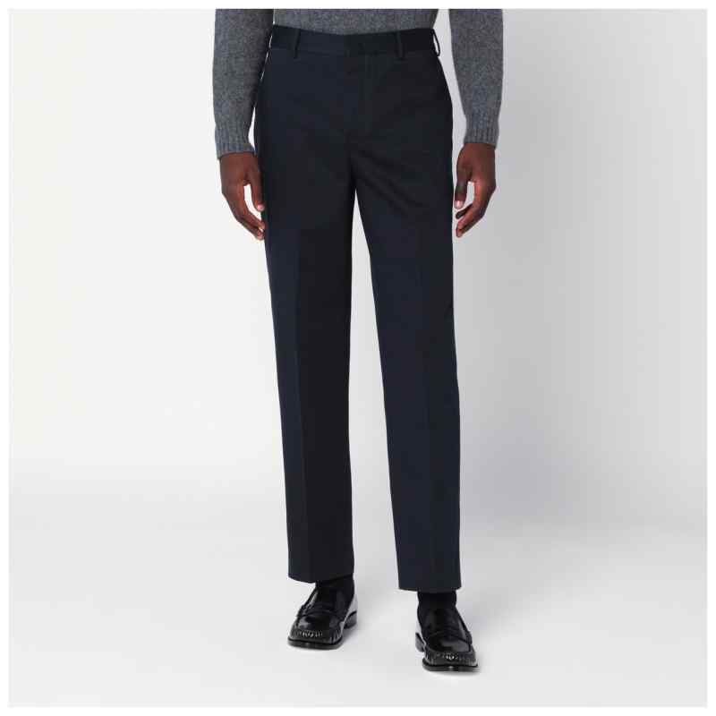PT Torino Navy blue cotton trousers, theFeinheit