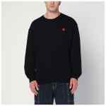 KENZO Black wool crew neck sweater