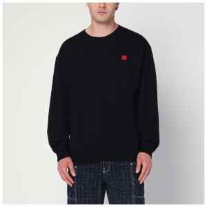 KENZO Black wool crew neck sweater