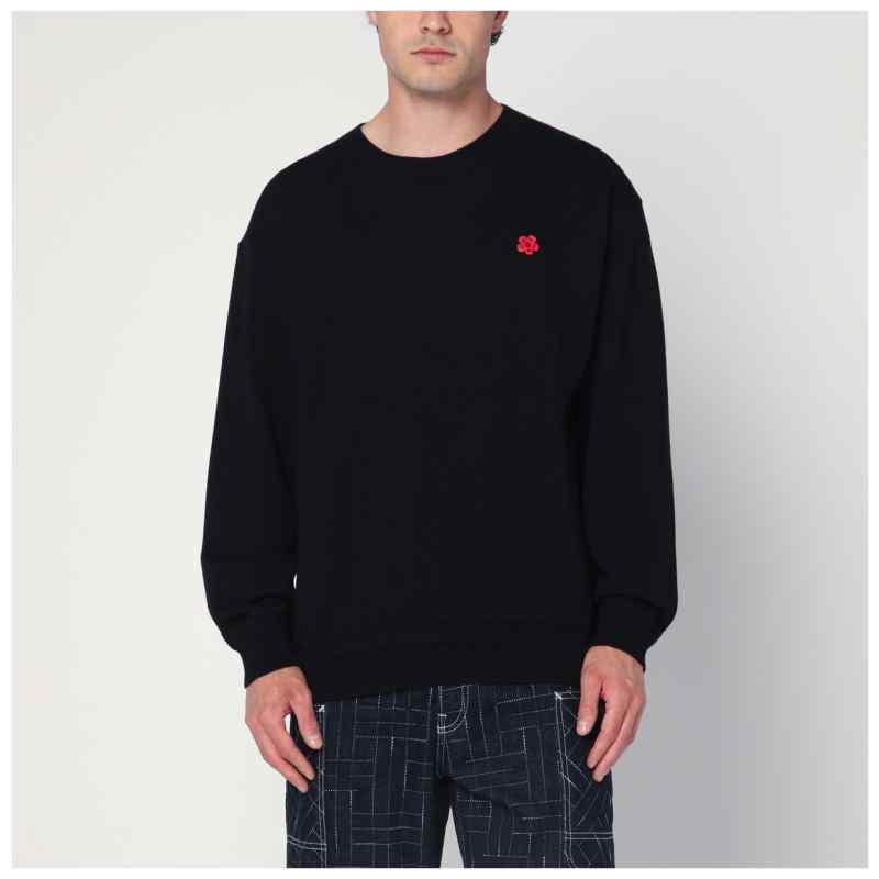 KENZO Black wool crew neck sweater, theFeinheit