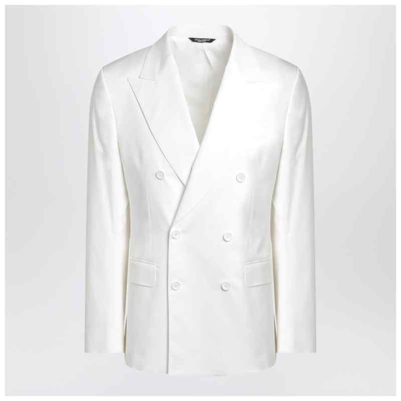 Dolce&Gabbana White single-breasted cotton jacket, theFeinheit