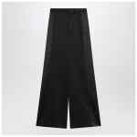 MM6 Maison Margiela Black satin palazzo pants