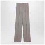 Max Mara Studio Beige straight linen pants