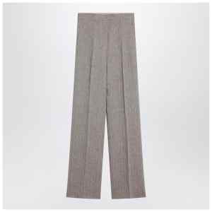 Max Mara Studio Beige straight linen pants