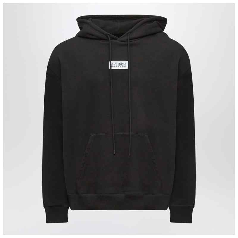 MM6 Maison Margiela Black Numeric cotton hoodie MM6 Maison Margiela Black Numeric cotton hoodie, theFeinheit